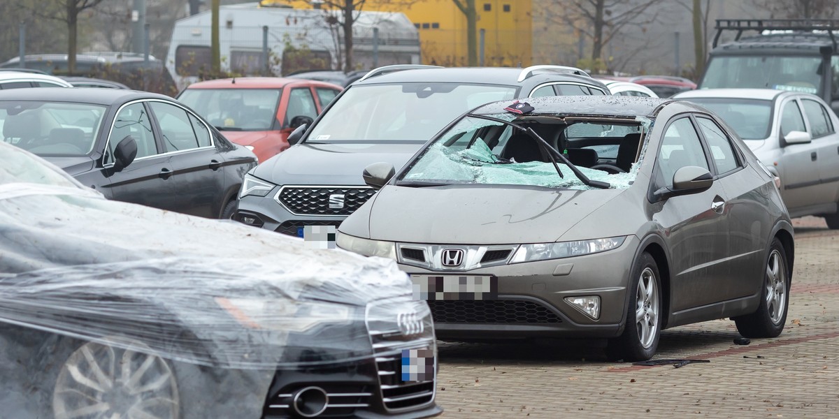 Wandal, który zniszczył w Poznaniu 37 aut, trafił do aresztu.