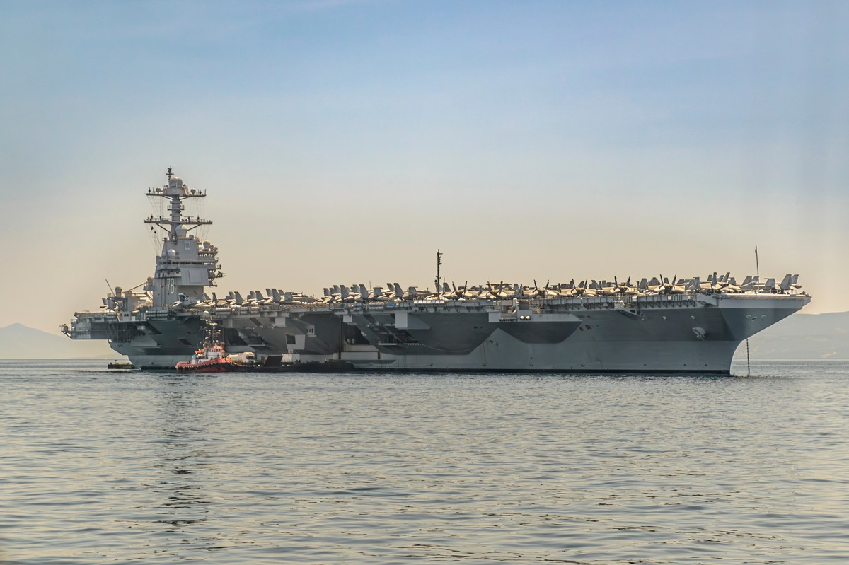 USS Gerlad Ford pożar na lotniskowcu iran 2026 US Navy