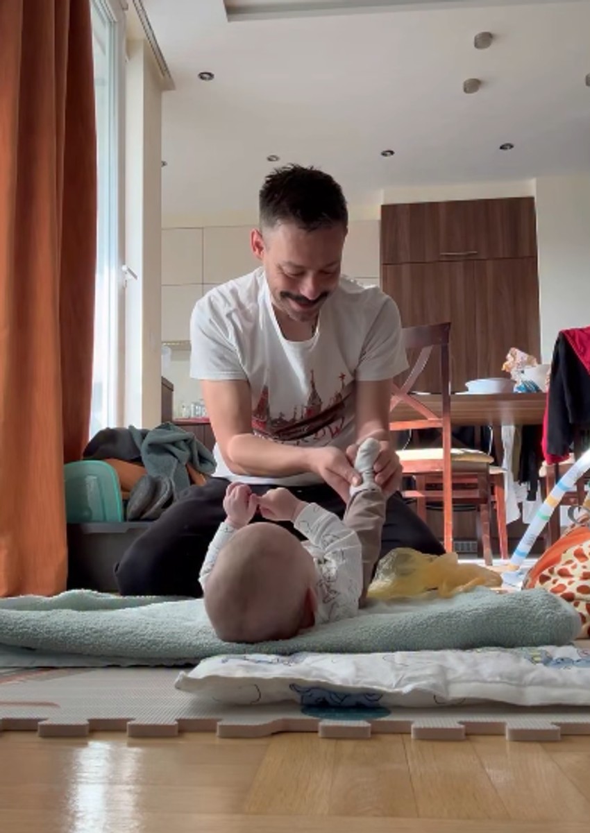 Milan Vasić sa sinom Despotom