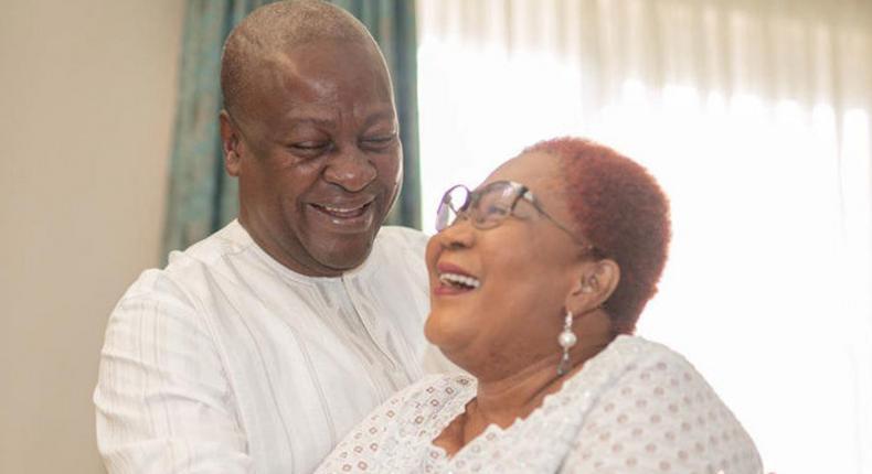 “My husband is... – Lordina’s Val’s Day message to Mahama could put him to sleep