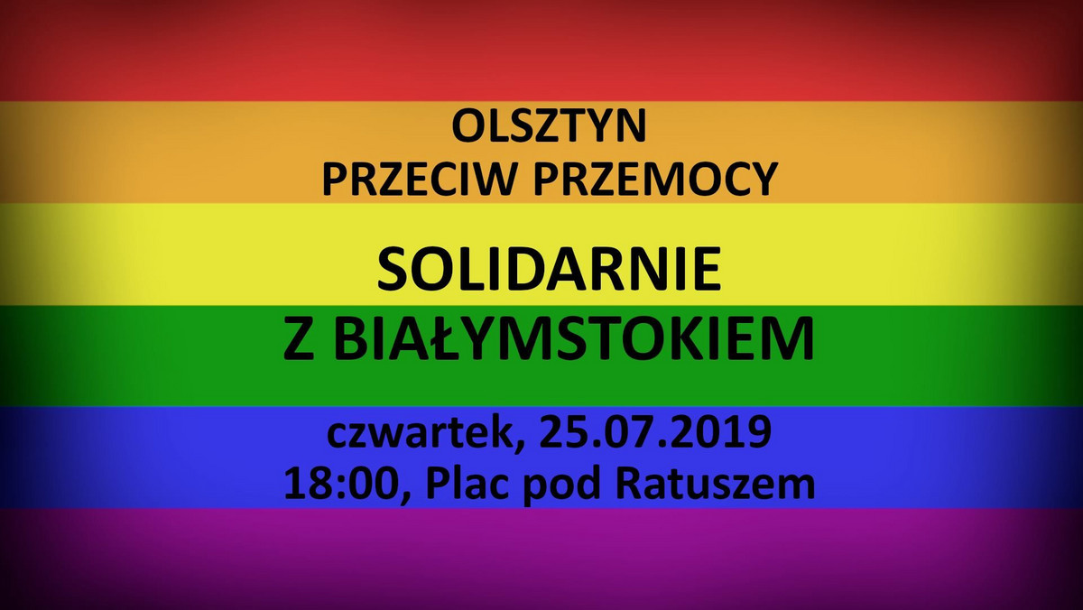 Olsztyn: wiec pod ratuszem. Olsztyn solidarny z Białymstokiem 