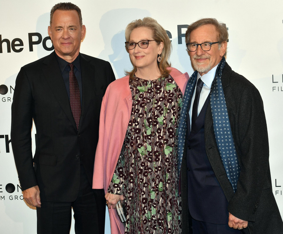 epa06441337 - ITALY CIMEMA THE POST (Premiere of the film 'The Post' in Milan)