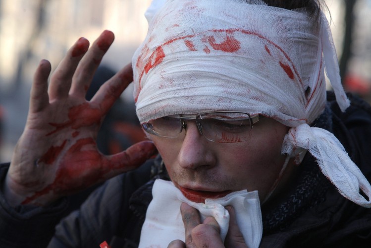 Protesty na Ukrainie. Fot. EPA/OLEG PETRASYUK/PAP/EPA