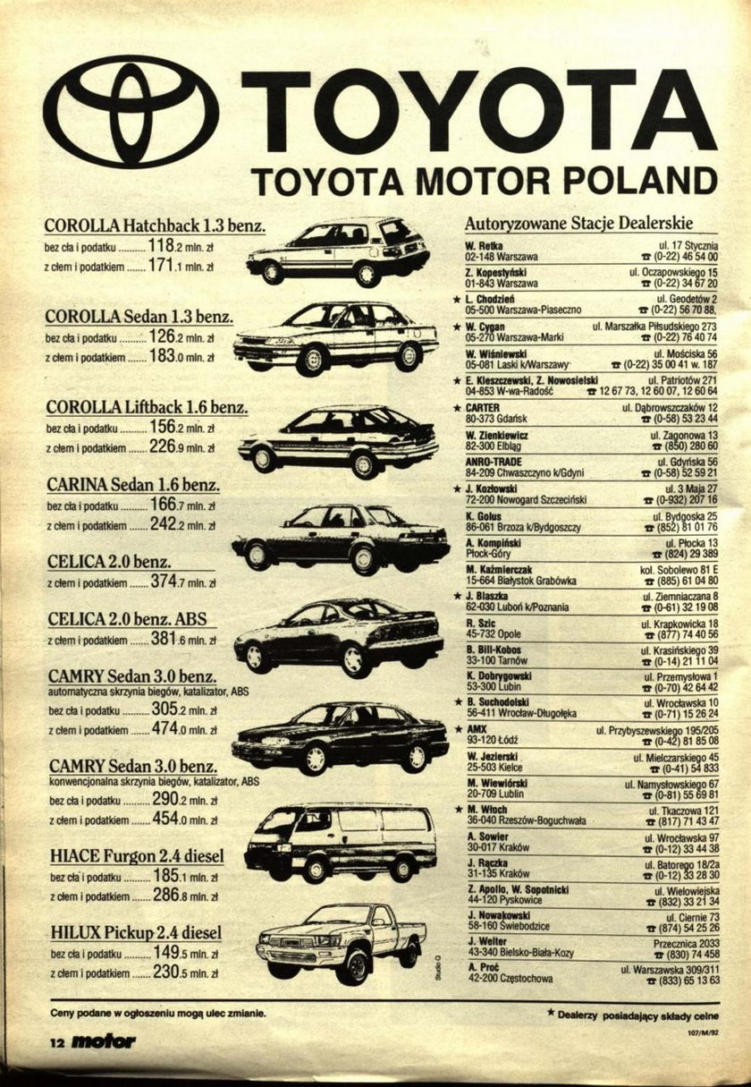 Toyota Camry wraca do Europy