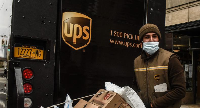 UPS's higher-paid, unionized workforce gave it an advantage during the pandemic. Now that package volume has slowed from pandemic highs, many logistics companies are re-evaluating the size of their workforce.Photo by Stephanie Keith/Getty Images
