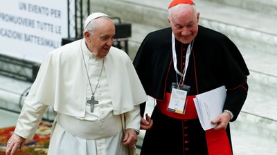 Papież Franciszek i kardynał Marc Quellet