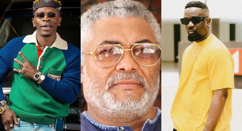 Shatta Wale, JJ Rawlings and Sarkodie