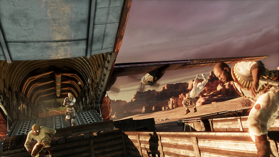 Kadr z gry "Uncharted 3: Oszustwo Drake'a"