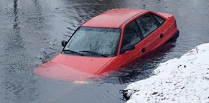 Auto wpadło do rzeki!