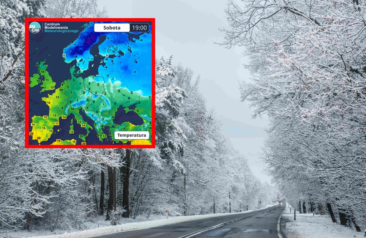 Drastyczne różnice temperatur w Europie. W Szwecji -30 stopni Celsjusza, a w Hiszpanii +30