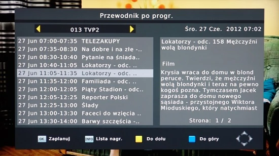 EPG - elektroniczny program telwizyjny