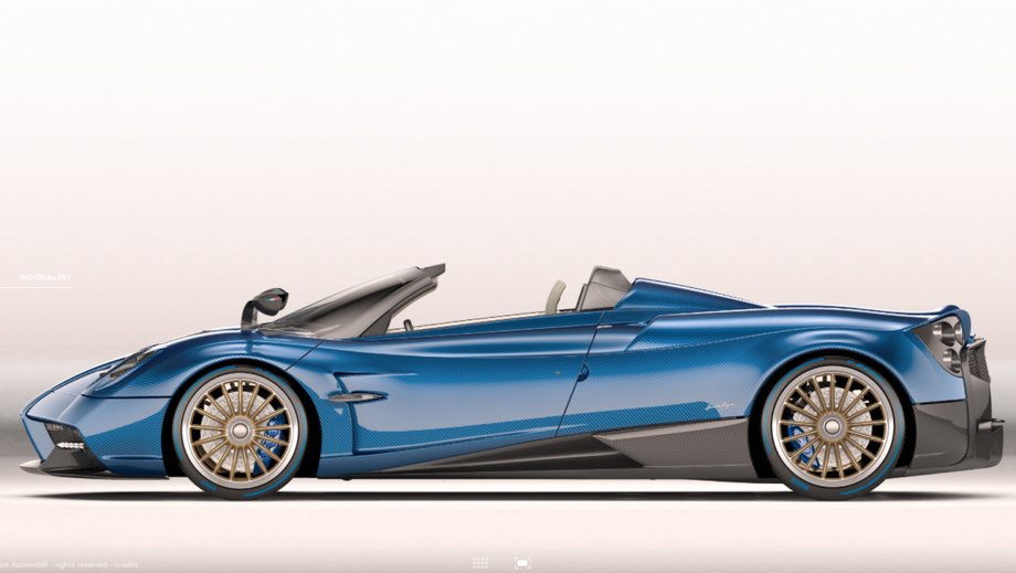 Pagani zachwycił autem Huayra Roadster.