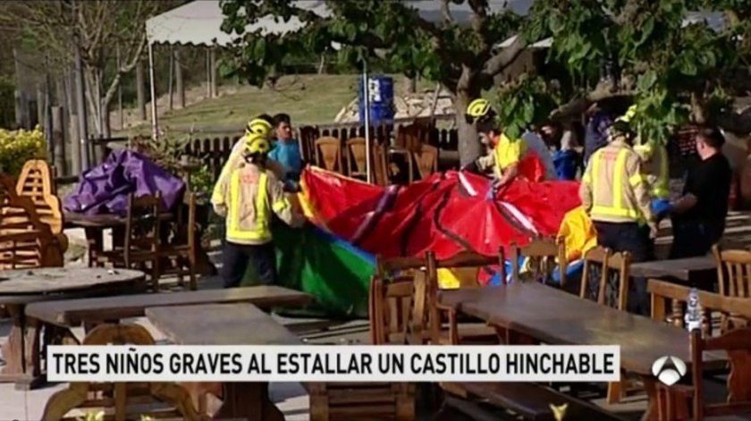 Hiszpania, Girona. Tragedia na dmuchanym zamku