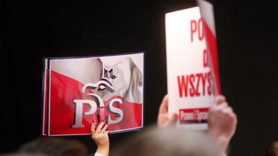 Biało czerwone logo PiS