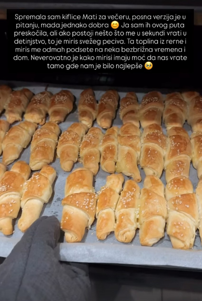 Danijela Dimitrovska sprema kiflice