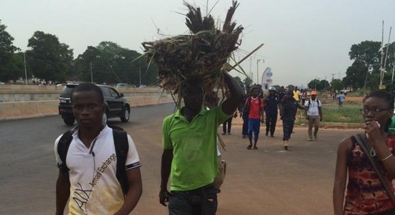 One of the sellers, Osei Yaw, claimed it was the hardship he was facing that drew him out to the venue of the vigil to sell. 