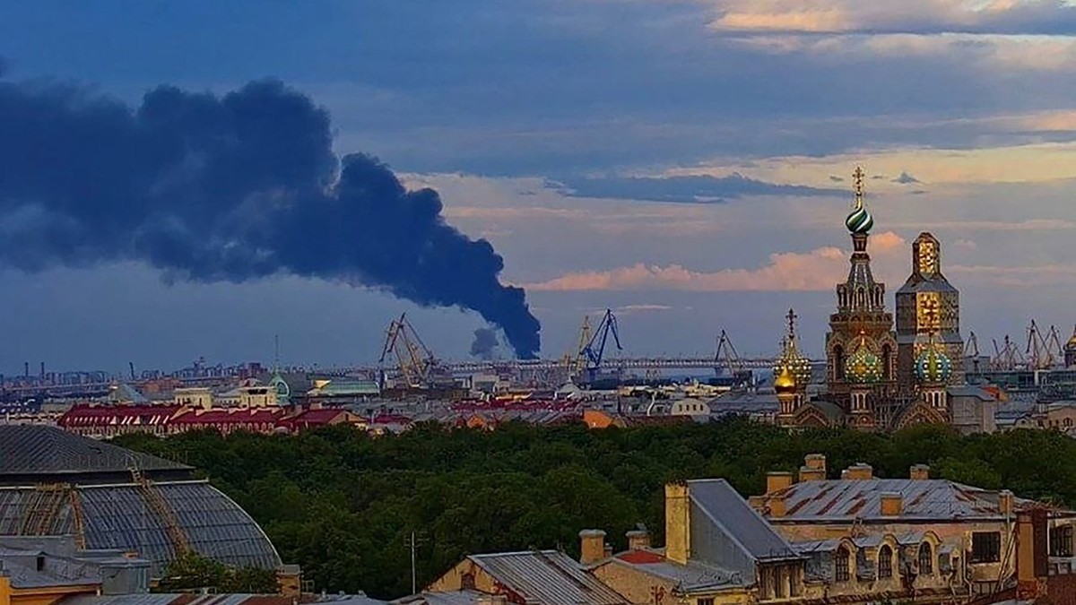 Ilustracija: Ukrajinski napad na Sankt Peterburg 3. juna