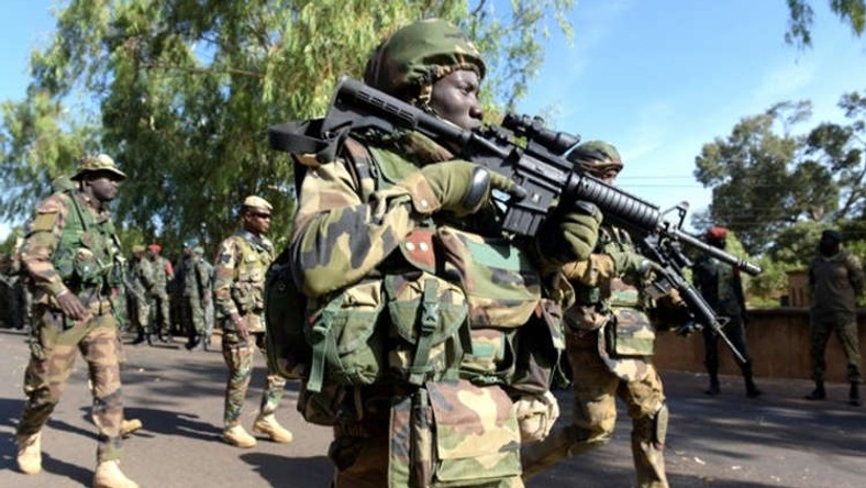 Nigerian Army troops during an operation