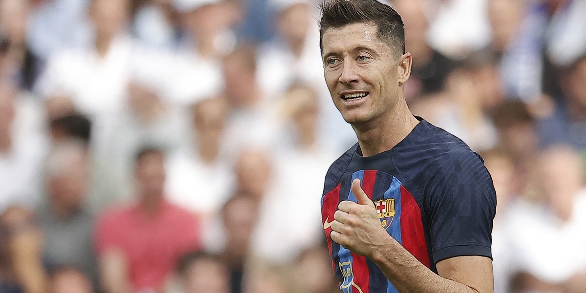 Lewandowski okazał się najlepszy z zawodników Barcelony w nietypowej rywalizacji. 