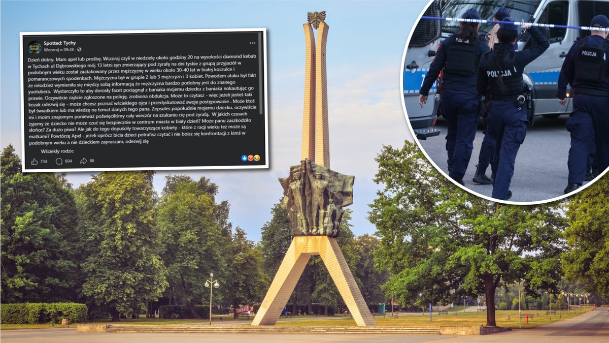 Groźny incydent w Tychach. 13-latek pobity przez dorosłego? "Pociągnął z baniaka"