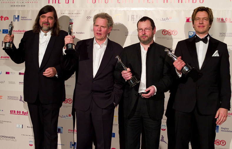 Od Lewej: Kristian Levring, Soeren Kragh-Jacobsen, Lars von Trier and Lars Vinterberg (2008)