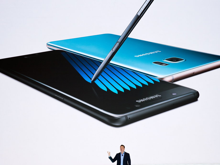Samsung unveiled the Note 7 in August.