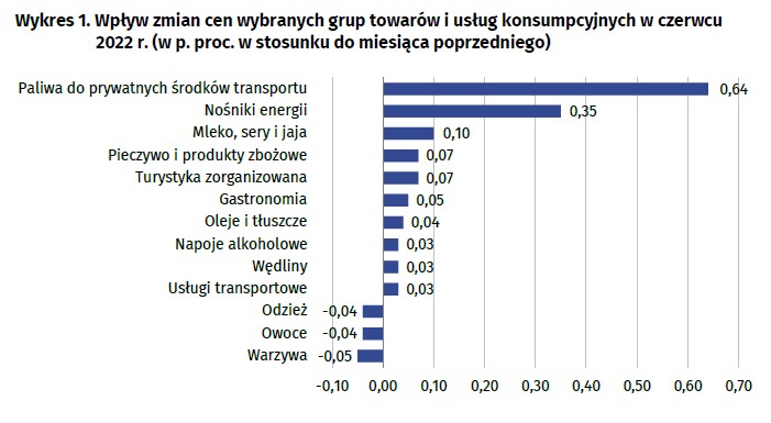 Inflacja w czerwcu 2022, GUS