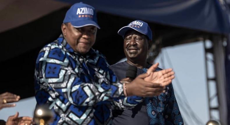 President Uhuru Kenyatta and Raila Odinga