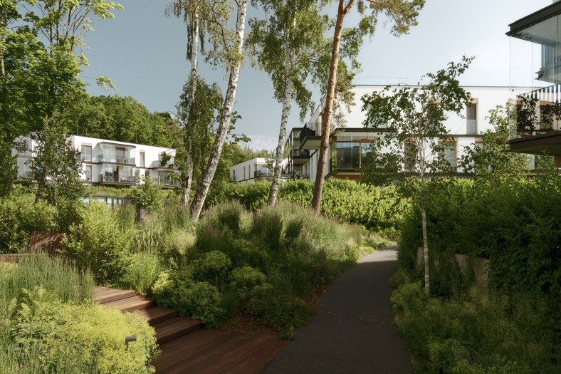 Mieszkania na sprzedaż w Nowych Kolibkach - kiedy las wlewa się do wnętrz