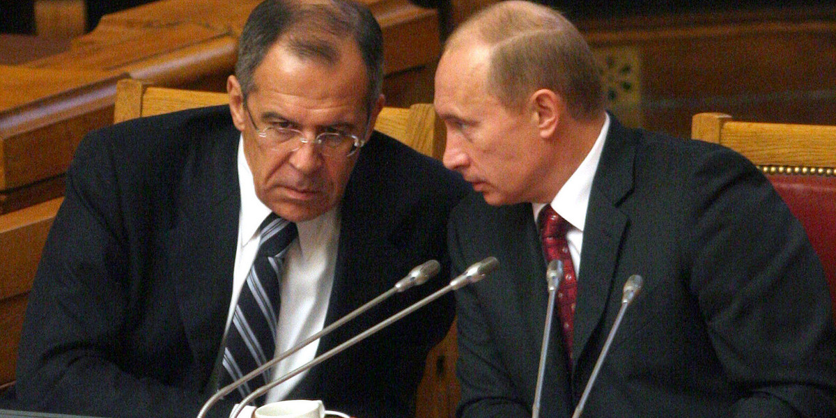 Władimir Putin i Siergiej Ławrow