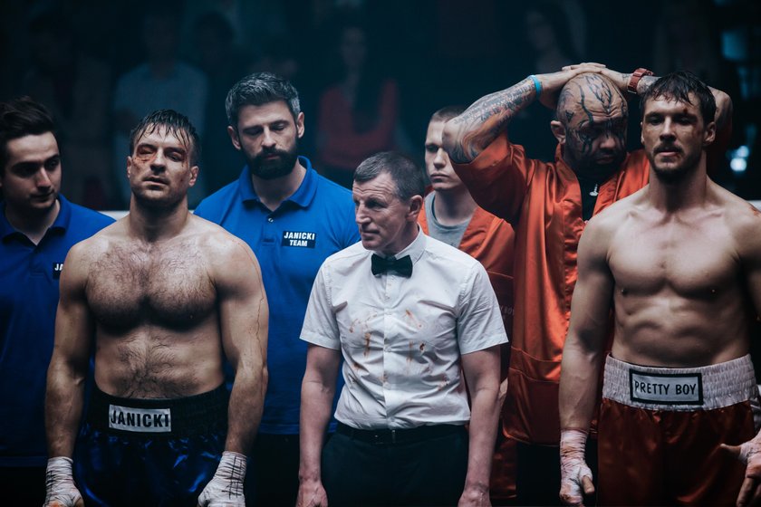 Mikołaj Roznerski i Piotr Stramowski na planie filmu „Fighter”