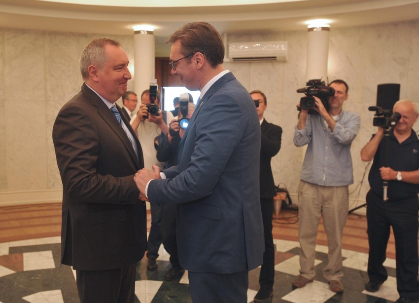 Rogozin i Vučić danas u Vili Mir