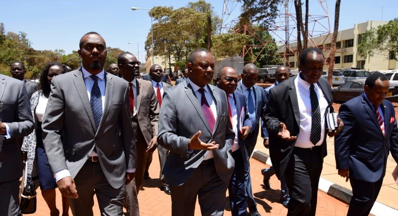 DCI boss George Kinoti with members of the Departmental  Committee on Administration & National Security (Twitter)