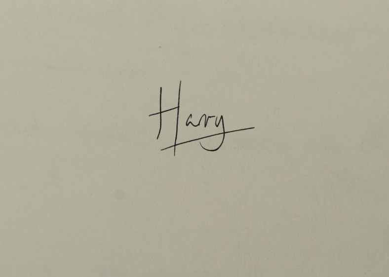 Podpis księcia Harry'ego