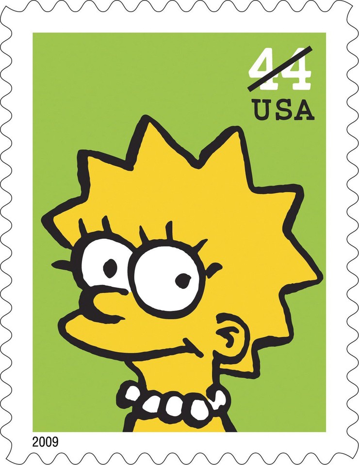 USA SIMPSONS STAMPS HANDOUT