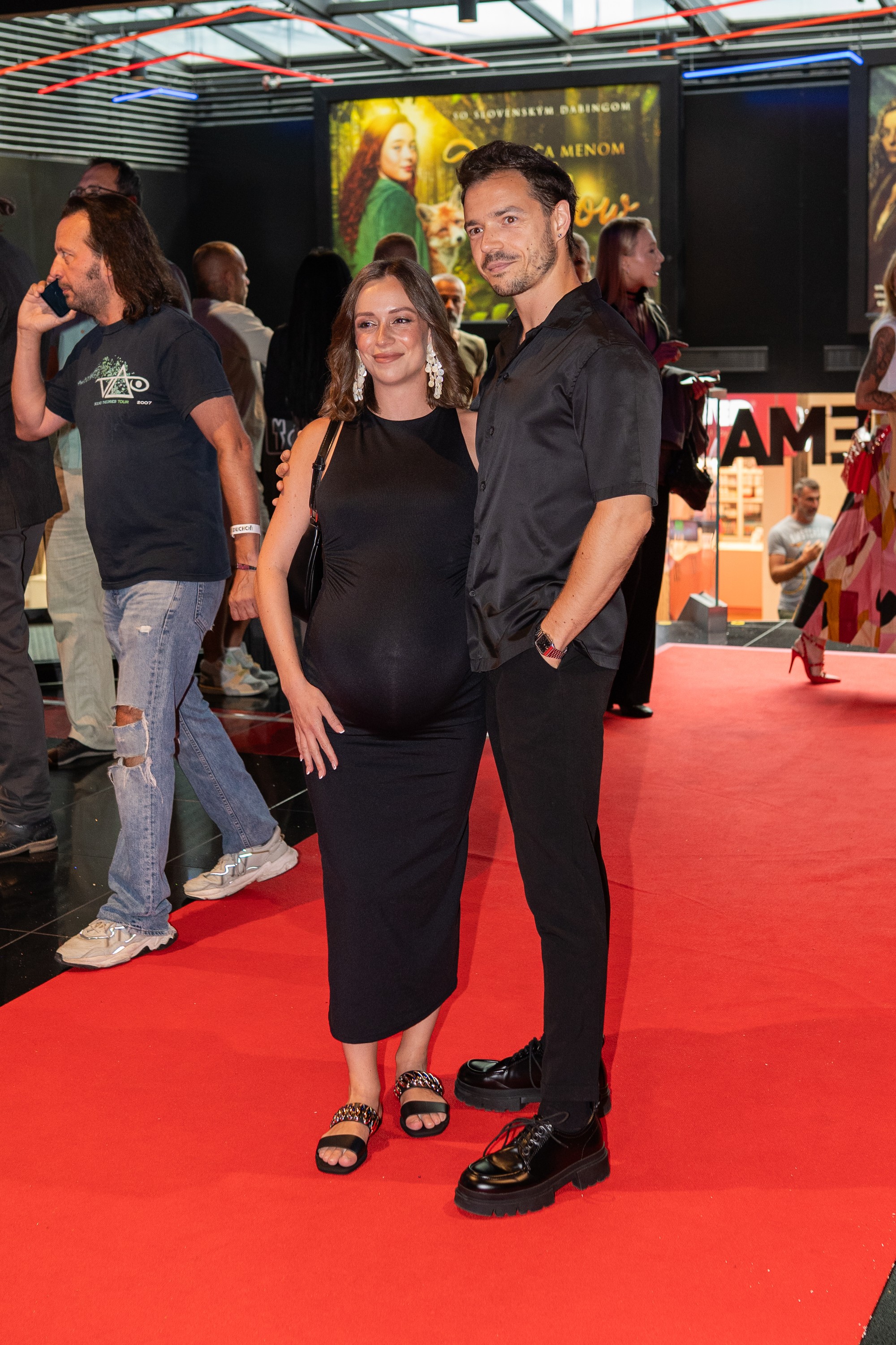 Premiéra filmu Duchoň - Dávid Hartl s manželkou.