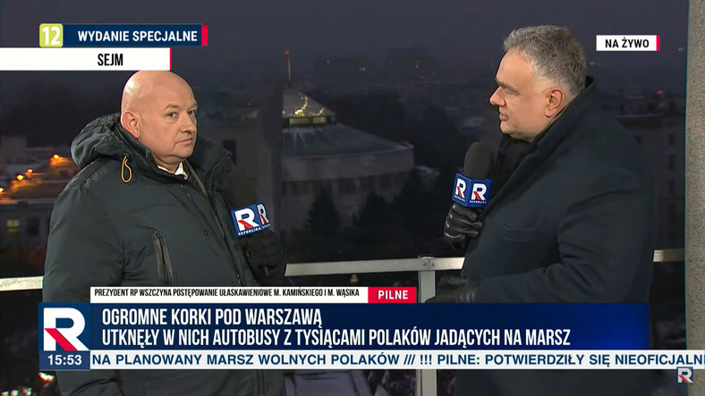 Aleksander Wierzejski i Tomasz Sakiewicz w TV Republika (11.01.2024)