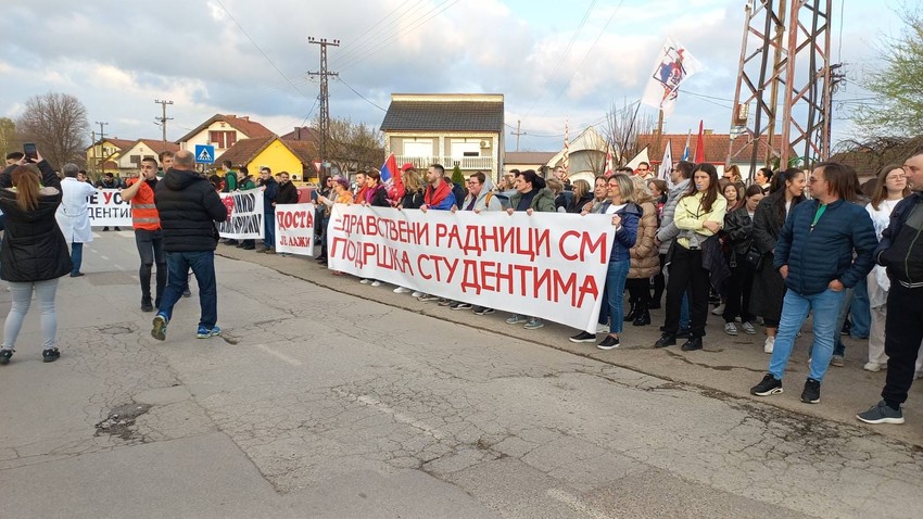 Sremska Mitrovica protest