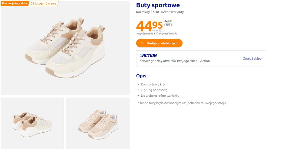 Buty sportowe z Action