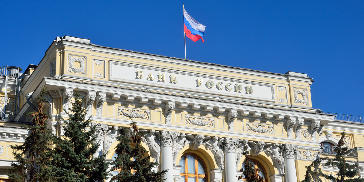 Siedziba centralnego banku Rosji w Moskwie. 