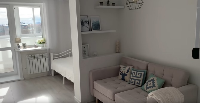 Garsonjera od 25 kvadrata - transformacija