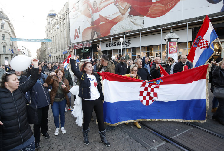 Protesti u Hrvatskoj zbog kovid restrikcija
