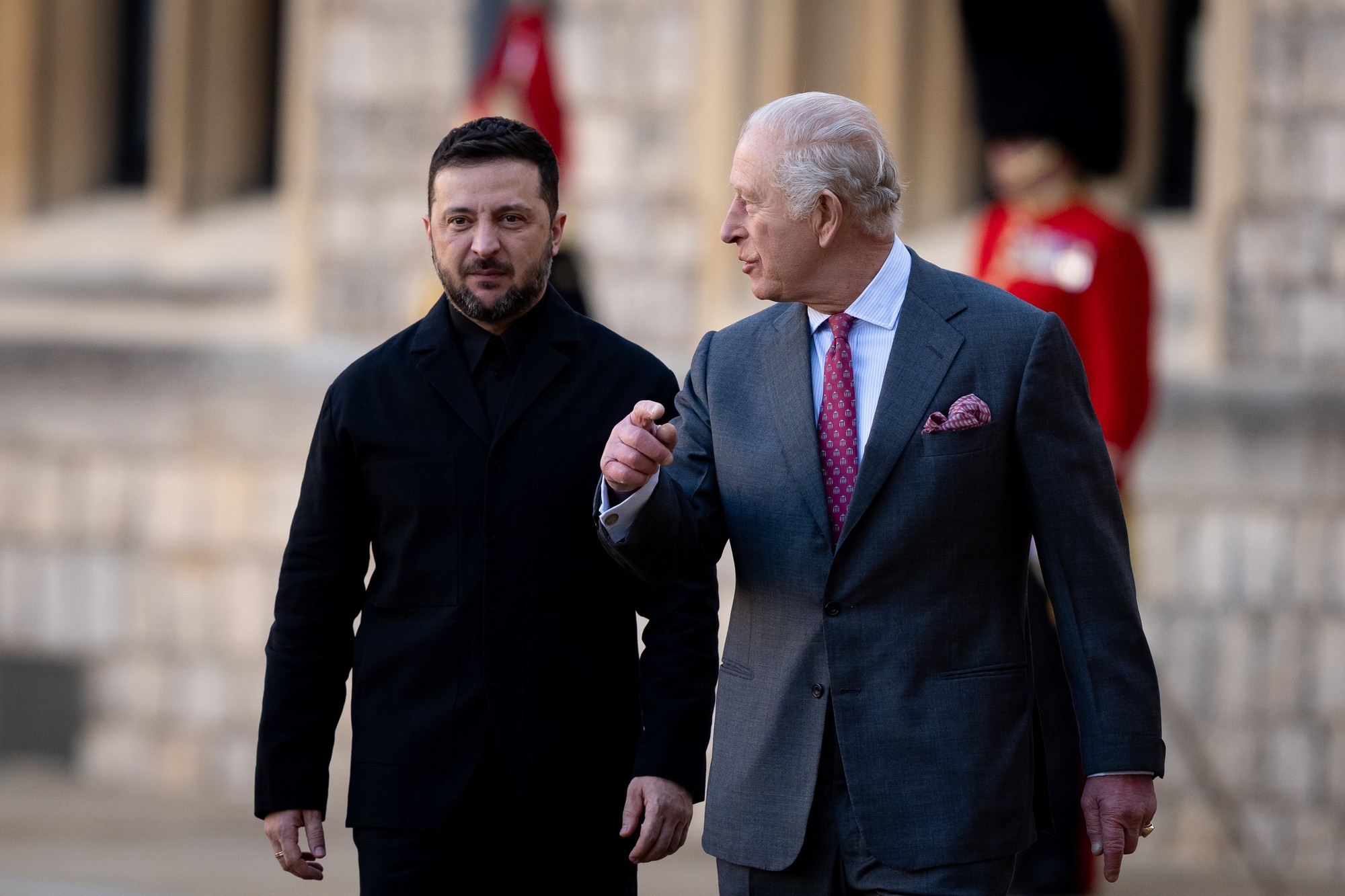 Kráľ Karol III. prijal vo Windsore ukrajinského prezidenta Zelenského.