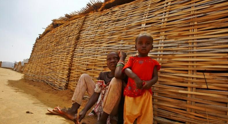 South Sudanese at the Al-Nimir refugee camp in South Sudan, where six million people are now struggling to find food each day, UN aid agencies say