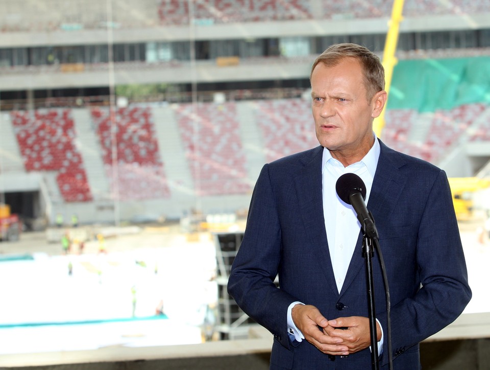 Premier z wizytą na Stadionie Narodowym