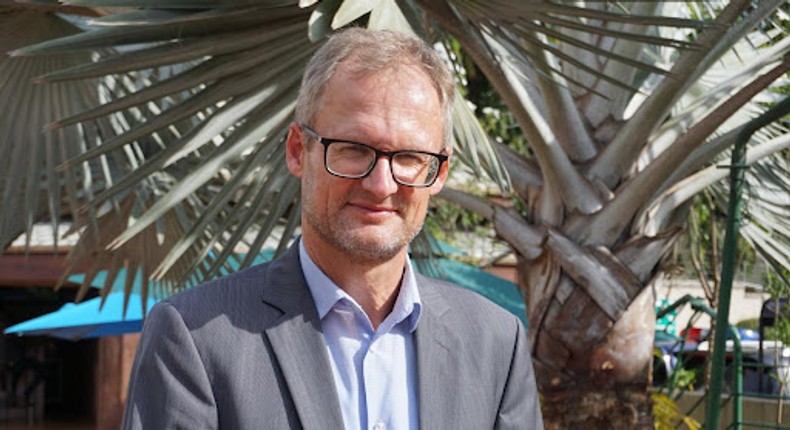 Ambassador Philipp Stalder, after attending the bilateral consultations meeting with his counterpart at the Ministry of Foreign Affairs in Accra in November 2023. (Photo: Rahel Osterwalder)