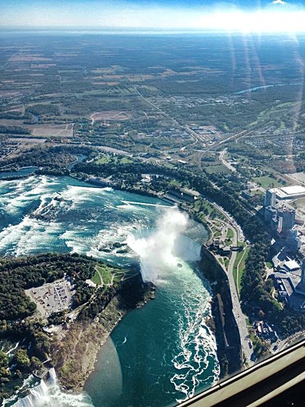 Niagara widok z helikoptera