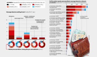 Tylko 1 na 10 firm przemysłowych w Polsce płaci średnio ponad 6 tys. złotych