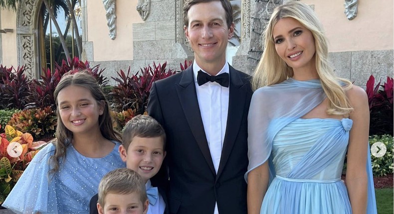 Ivanka Trump and her family attended Tiffany Trump's wedding in Palm Beach, Florida, on Saturday.Ivanka Trump/Instagram