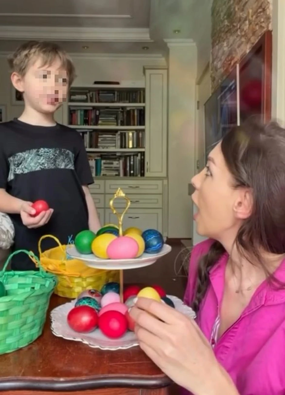 Jelena Simić sa sinom